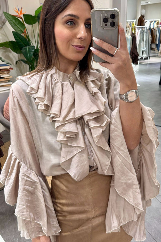SUSY MIX Camicia con rouge Susy mix Beige Beige