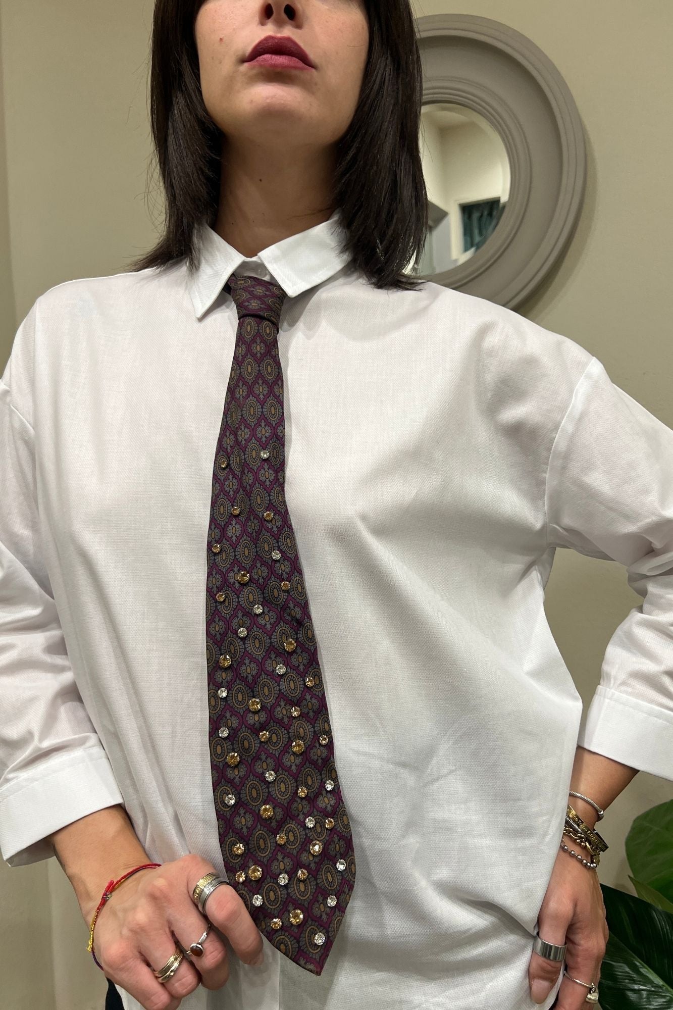 Camicia con cravatta vintage Dixie