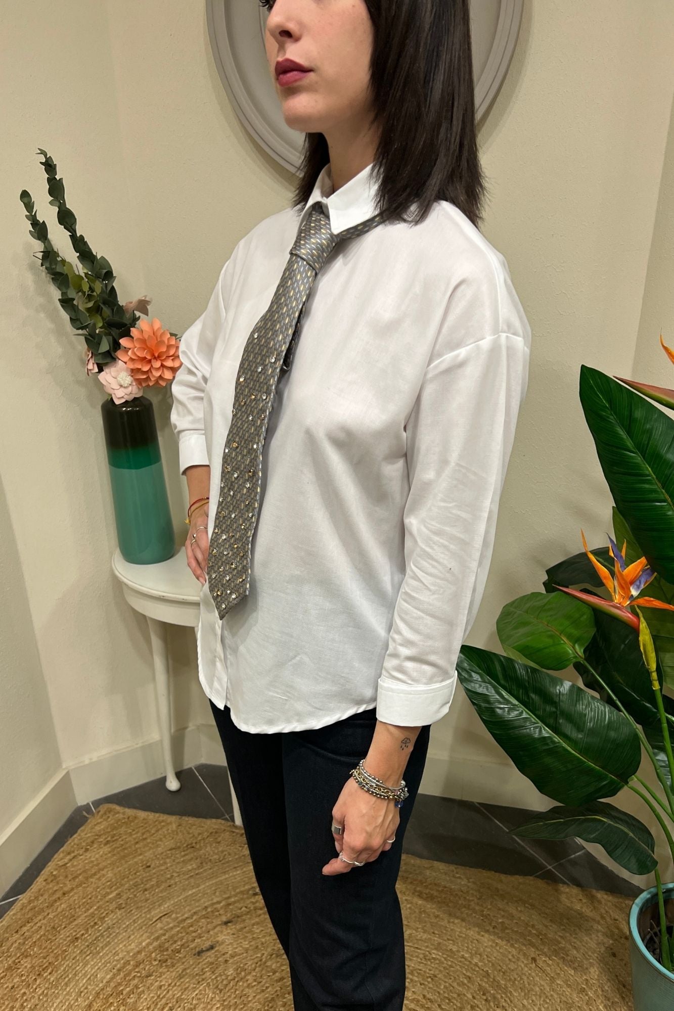 Camicia con cravatta vintage Dixie