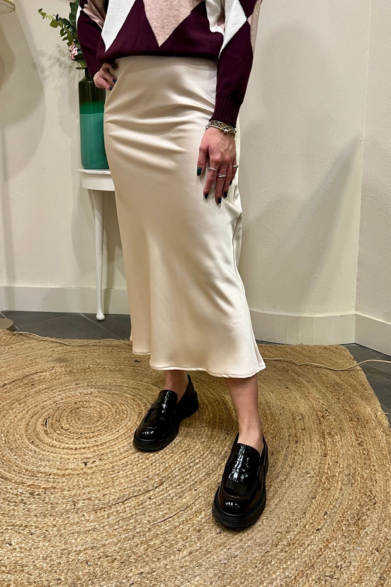 Gonna in satin lunga Dixie