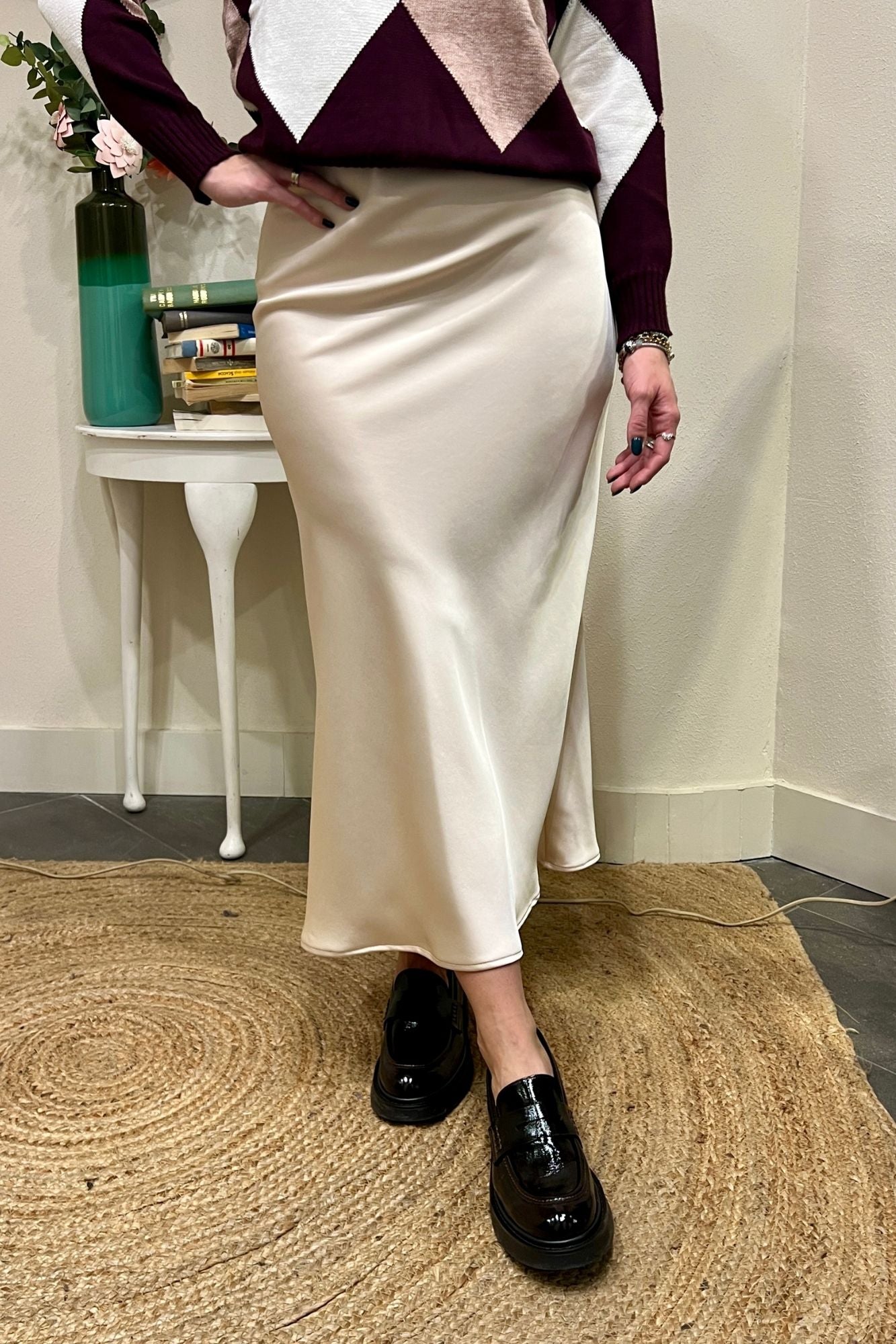 Gonna in satin lunga Dixie