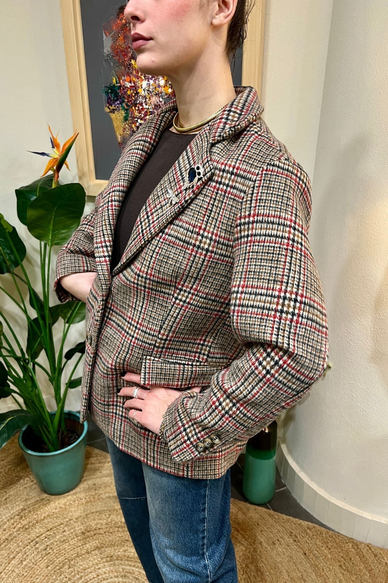 DIXIE Giacca galles Dixie Cammello