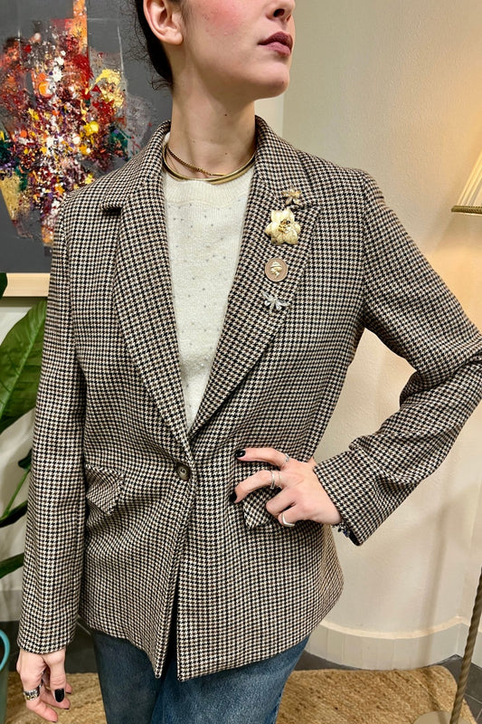 DIXIE Giacca a quadretti Dixie Militare