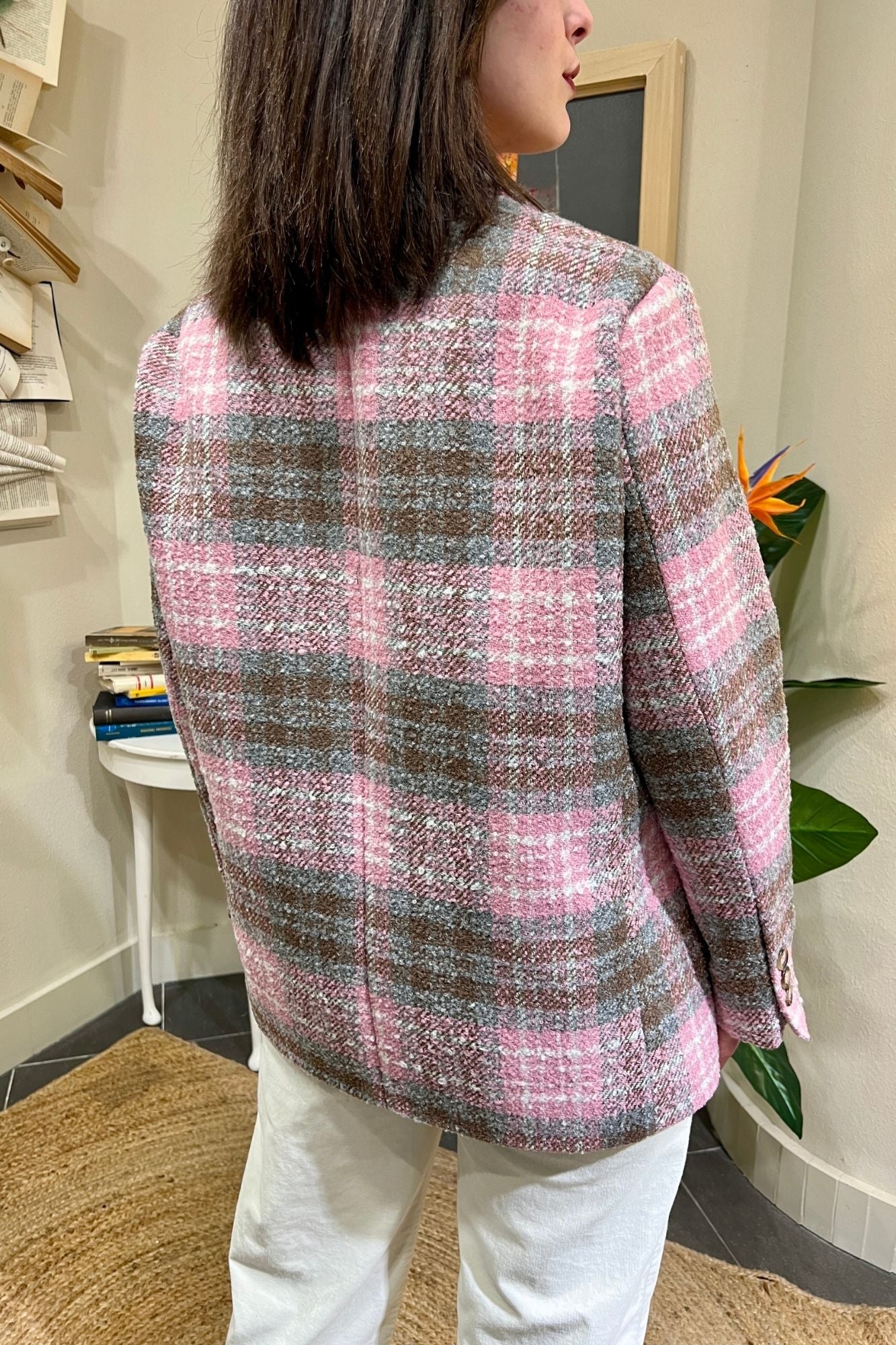 DIXIE Giacca principe di galles Dixie Rosa