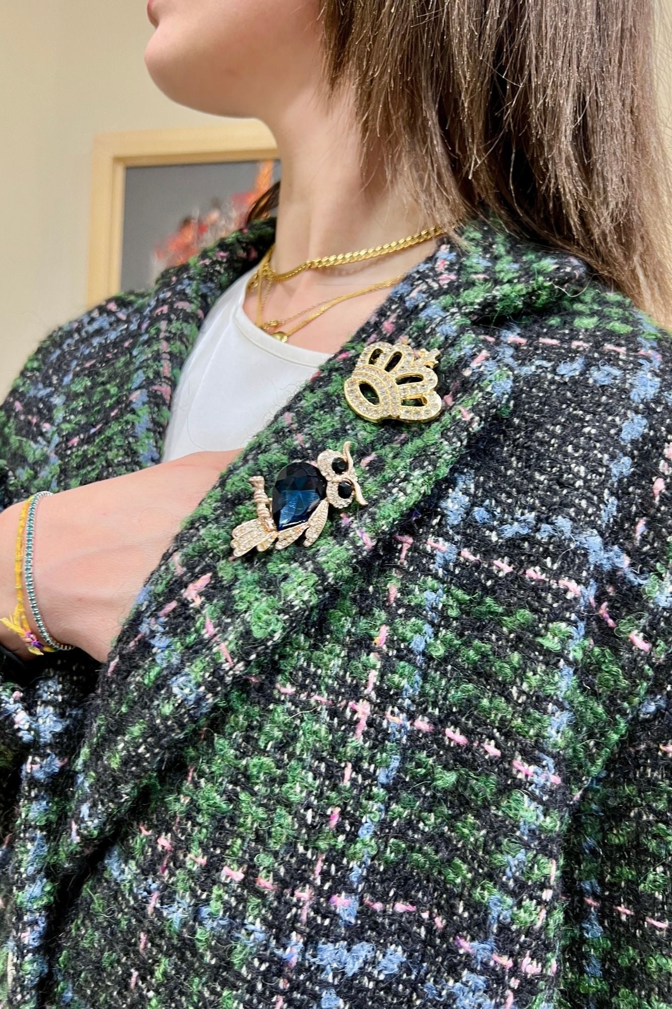 DIXIE Giacca quadri Dixie Verde