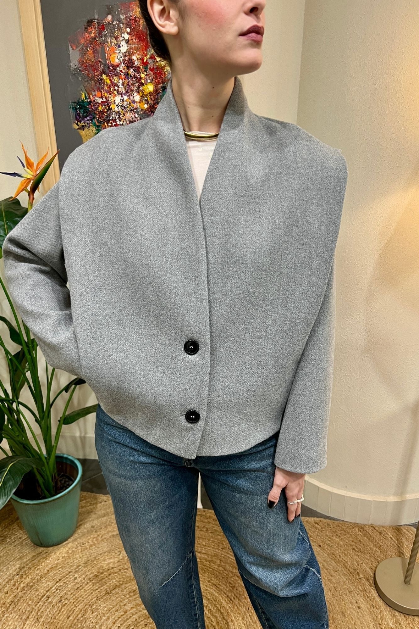 DIXIE Giacca con soffietto Dixie Grigio