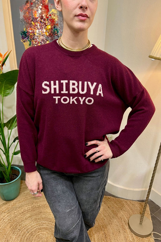 DIXIE Maglione scritta Dixie Bordeau