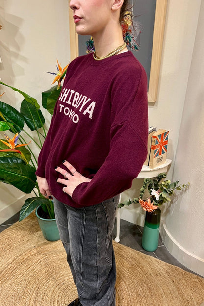 DIXIE Maglione scritta Dixie Bordeau