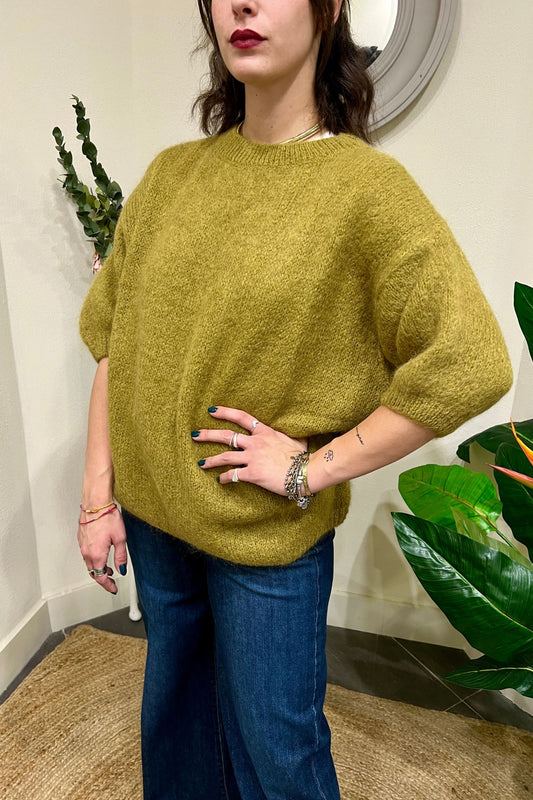 DIXIE Maglione mohair Dixie Olio
