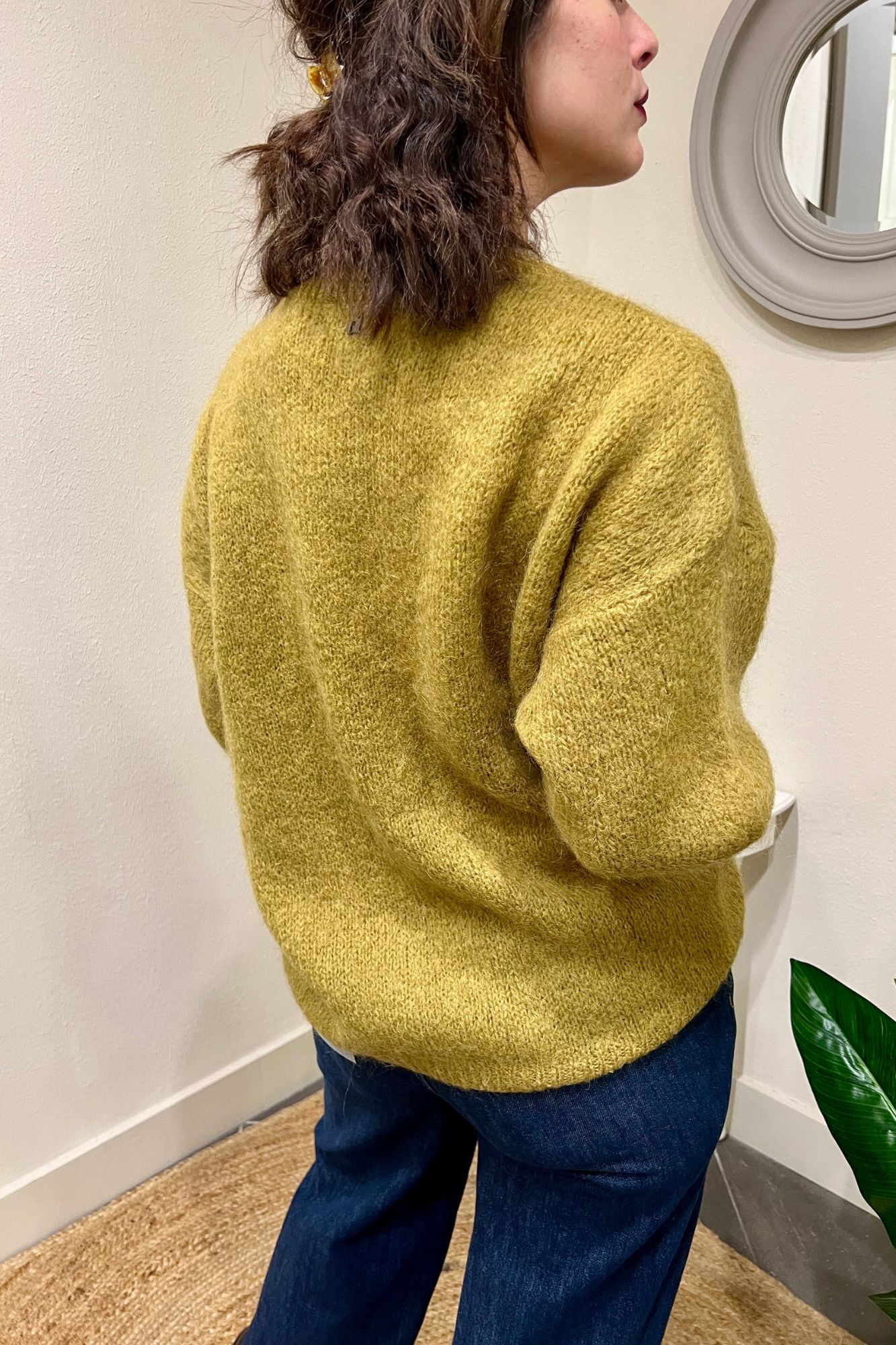 DIXIE Maglione mohair Dixie Olio