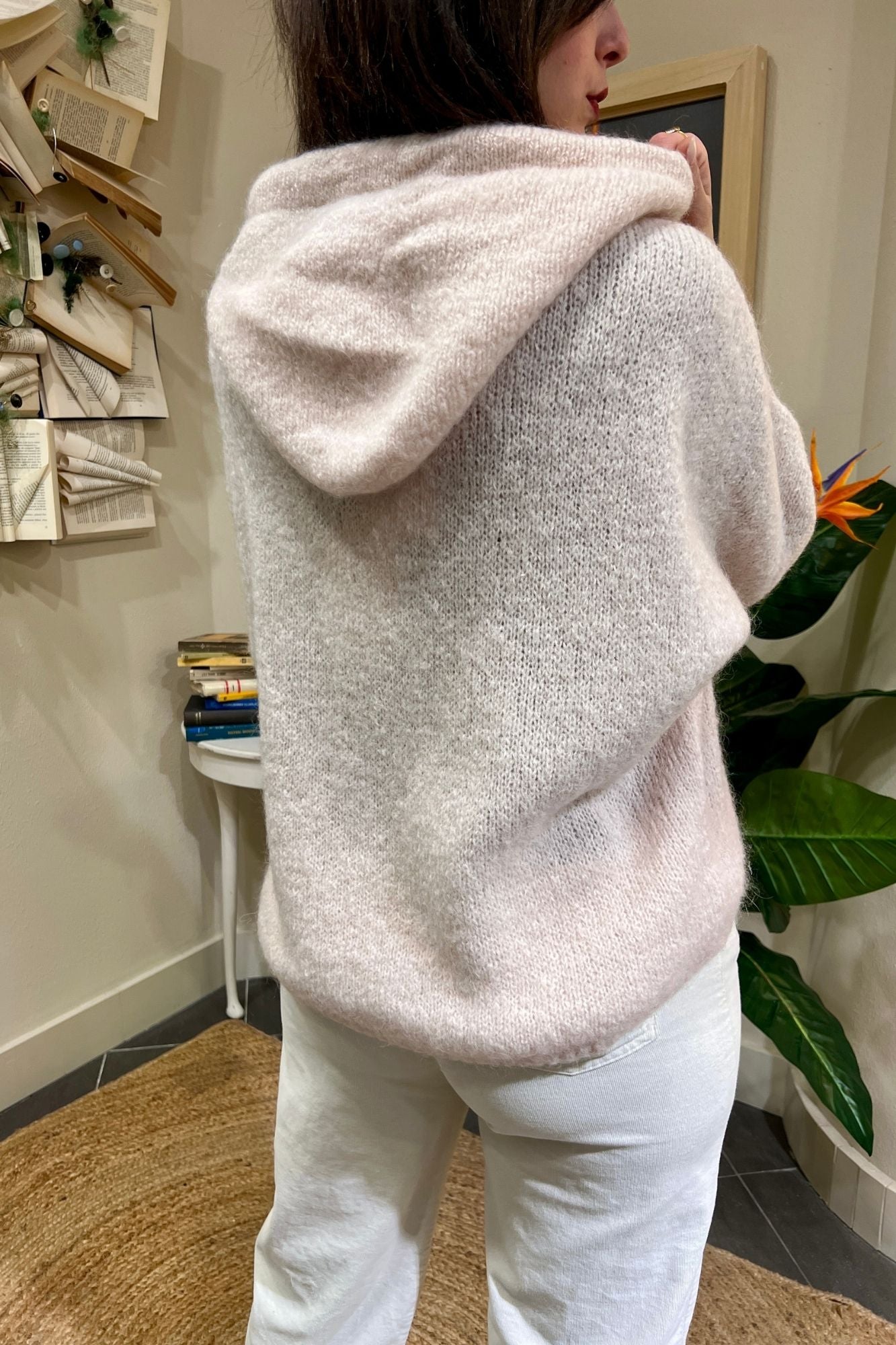 DIXIE Maglione con cappuccio Dixie Burro