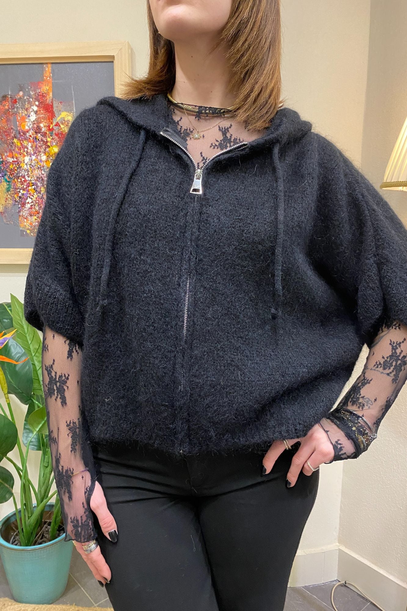 DIXIE Maglione misto mohair Dixie Nero