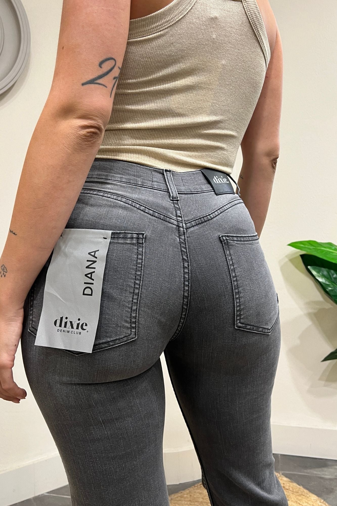 DIXIE Jeans scampanato Dixie Grigio