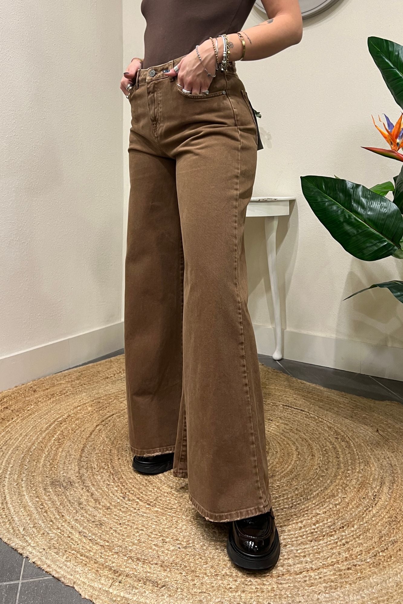 DIXIE jeans palazzo Dixie Moro
