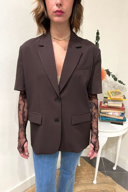 Giacca con manicotti in pizzo Imperial