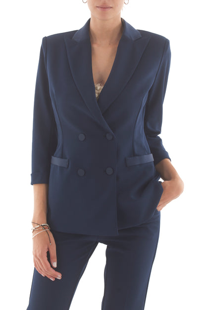 Giacca manica 3/4 Imperial Blu