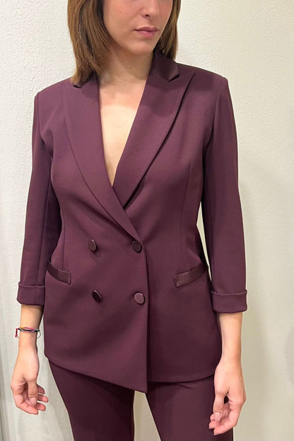 Giacca manica 3/4 Imperial Prugna