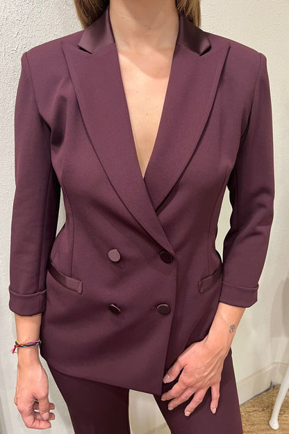 Giacca manica 3/4 Imperial Prugna