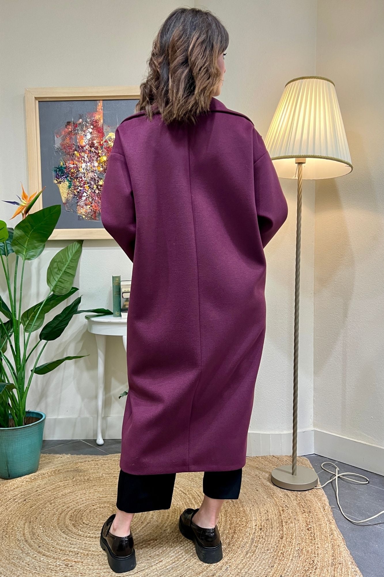 IMPERIAL Cappotto semi doppio petto Imperial Vino