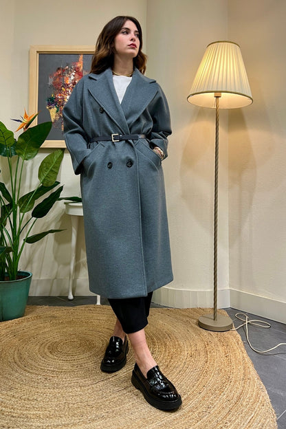 IMPERIAL Cappotto doppio petto Imperil Antracite