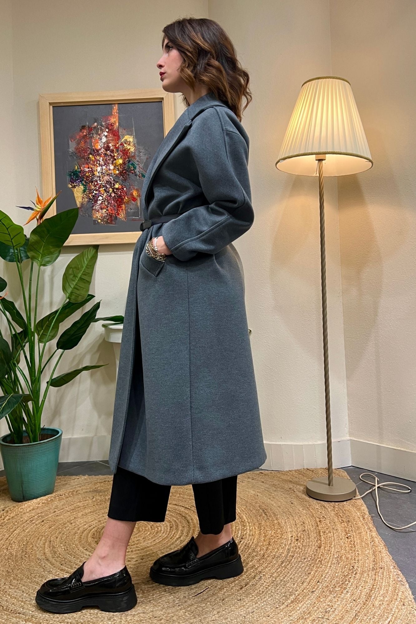 IMPERIAL Cappotto doppio petto Imperil Antracite