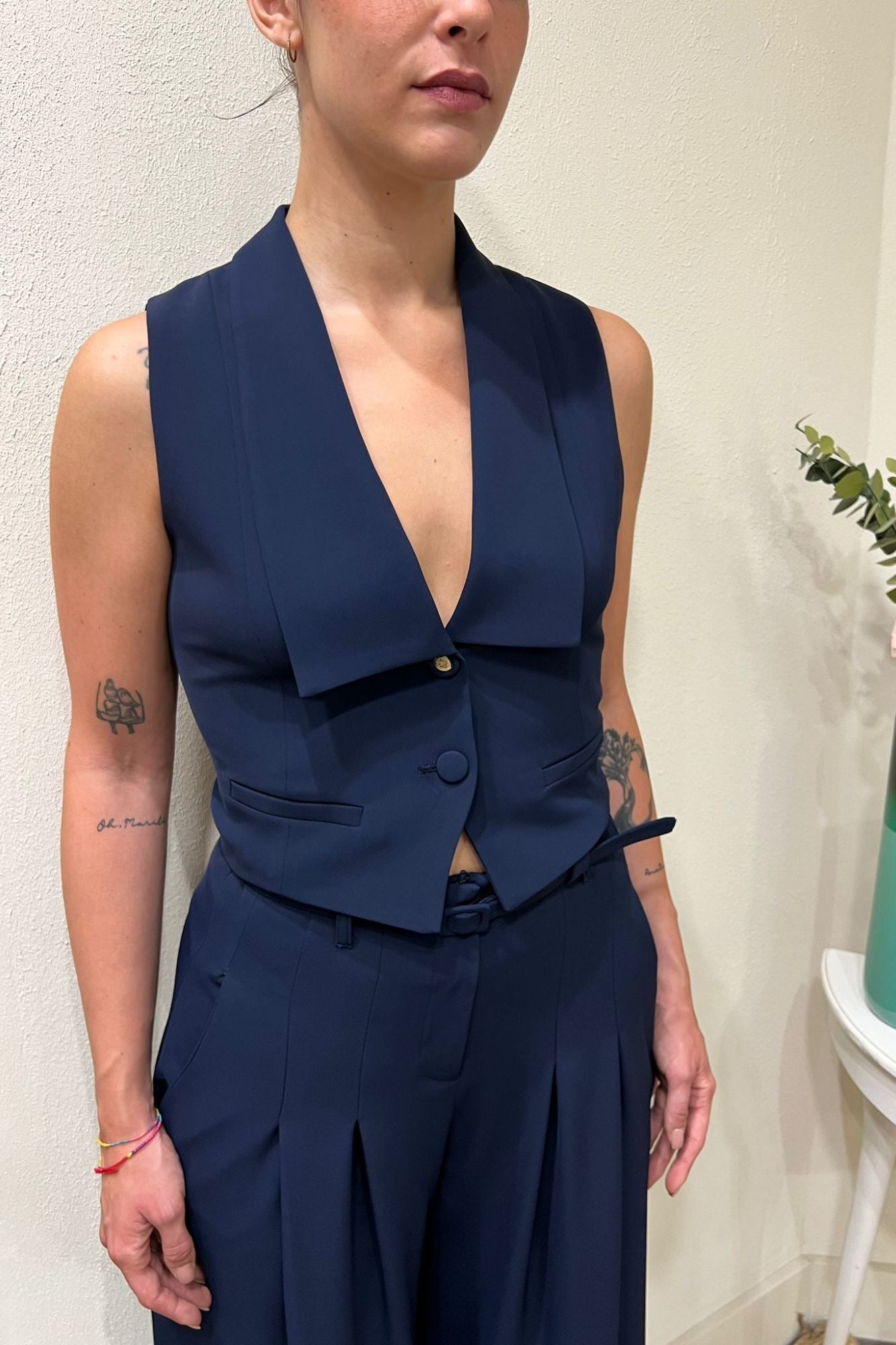 Gilet a punta Imperial Blu