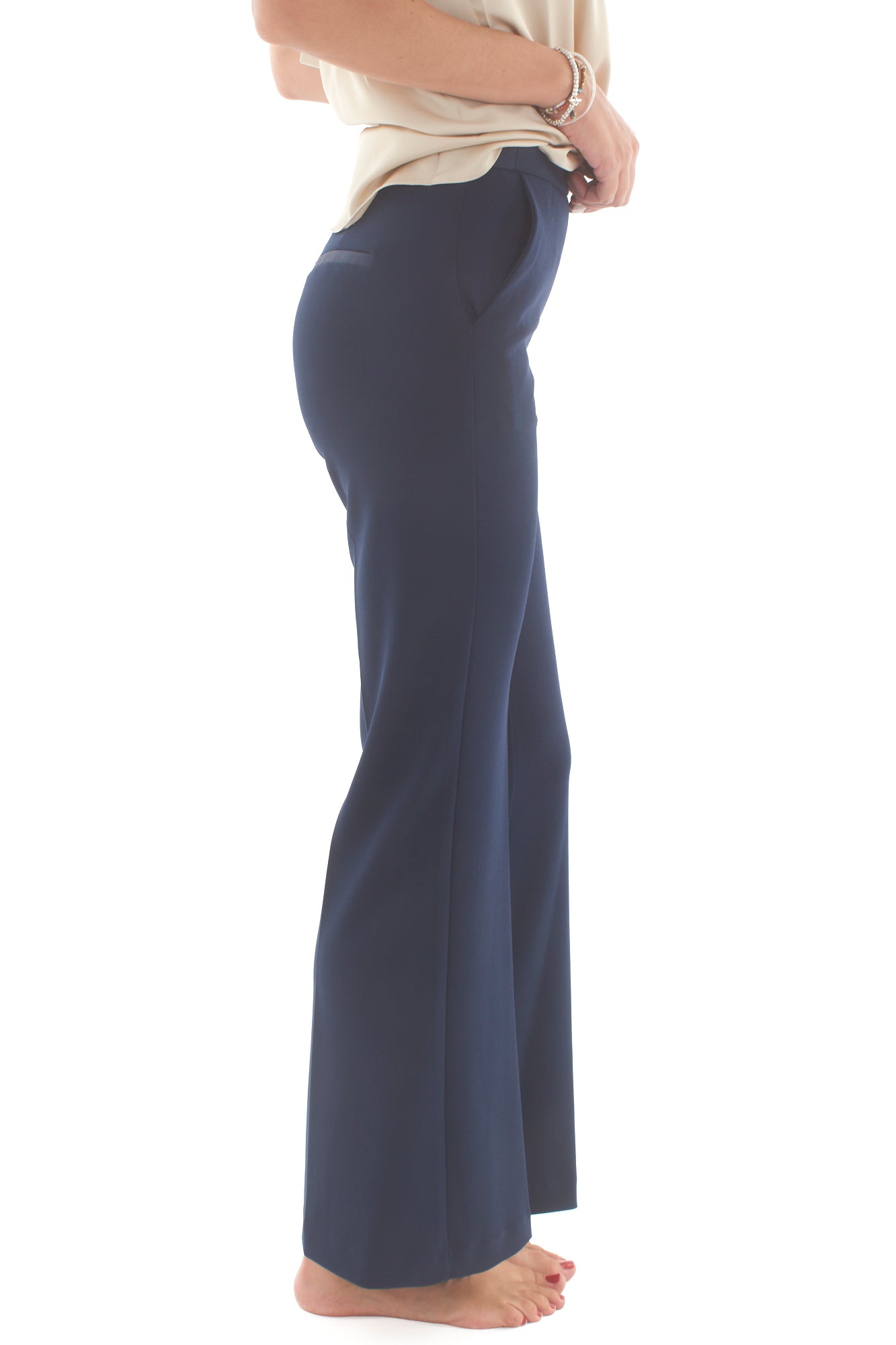 IMPERIAL Pantalone palazzo Imperila Blu Blu