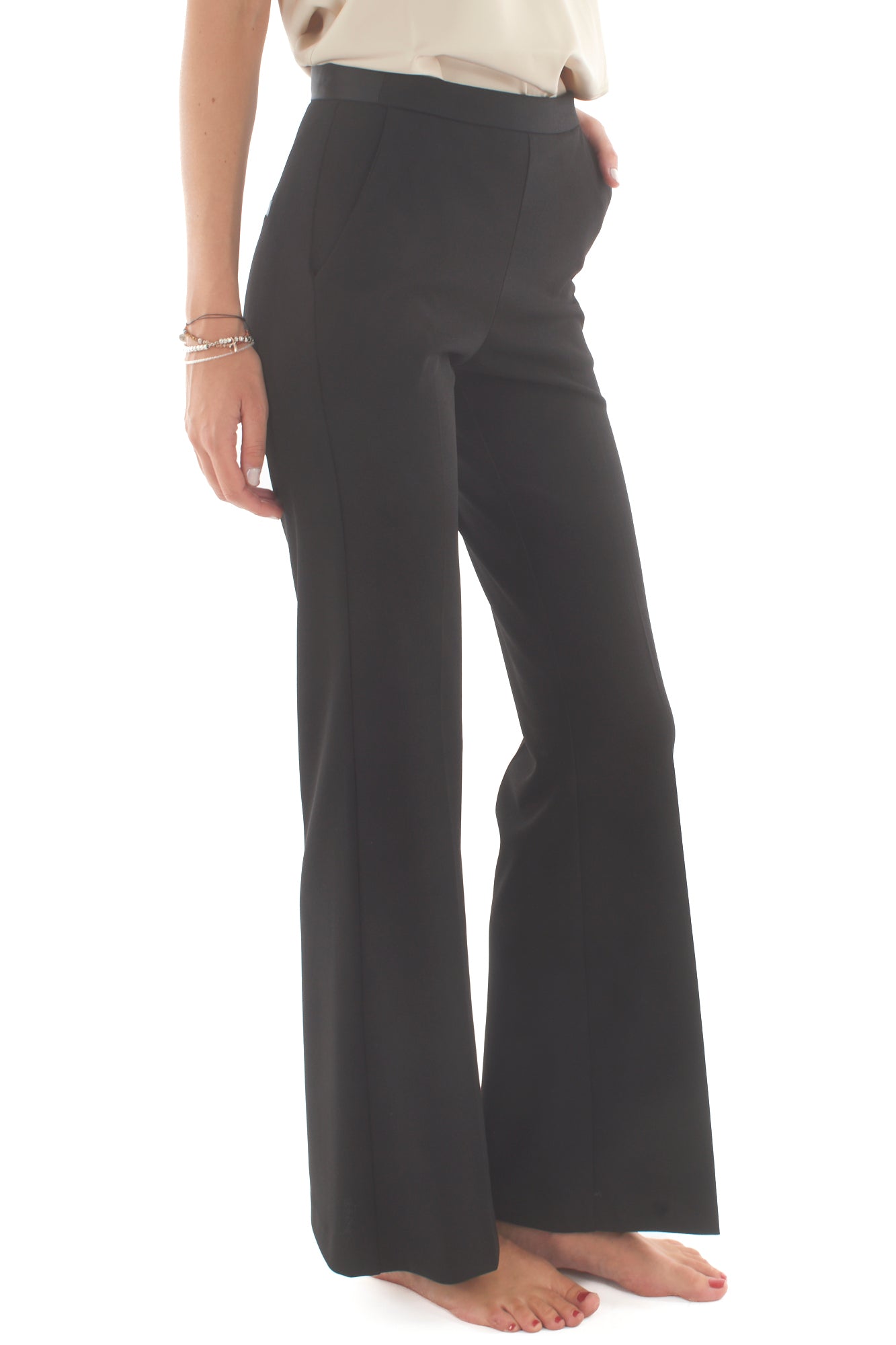 IMPERIAL Pantalone palazzo Imperial Nero Nero