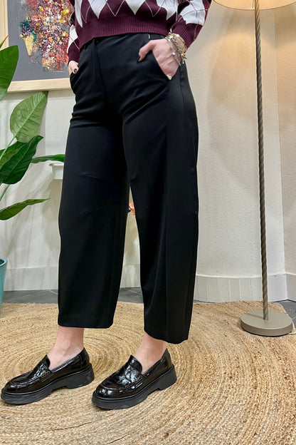 IMPERIAL Pantalone con banda di raso Imperial Nero