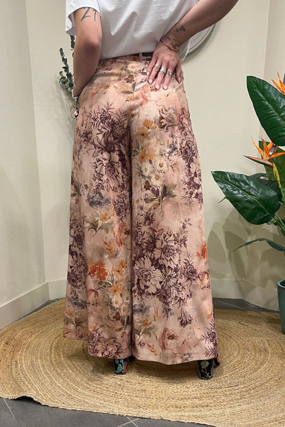 IMPERIAL Pantalone palazzo fantasia Imperial Cipria