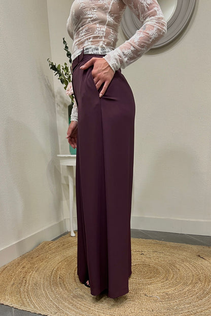IMPERIAL Pantalone palazzo Imperial Prugna