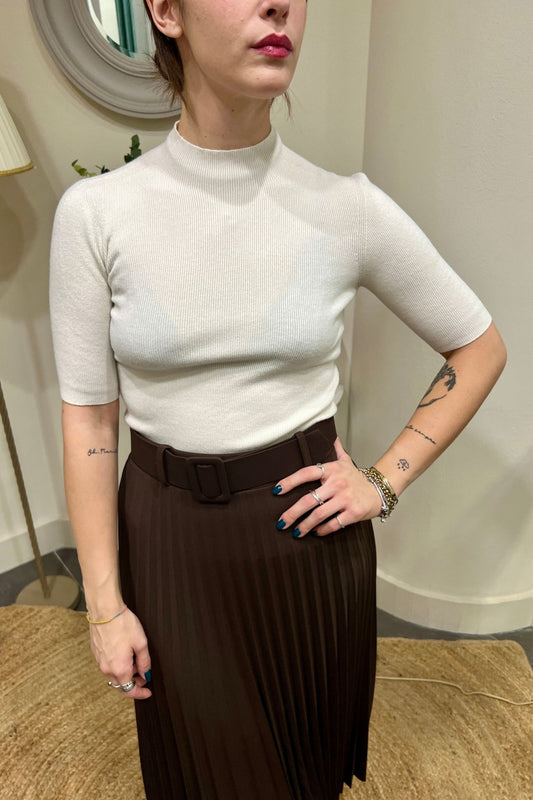 METOO Maglia a costine Metoo Burro