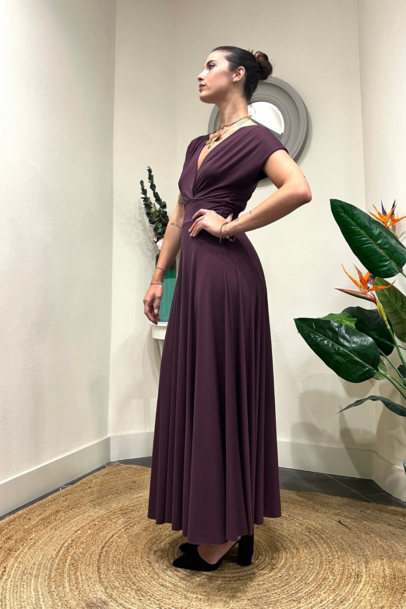 MOTEL Abito scollo a v Pino