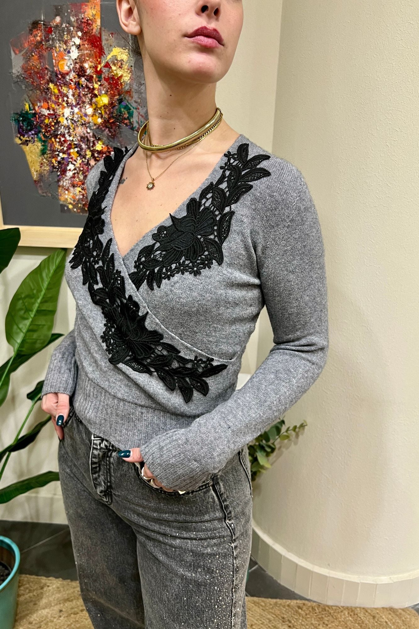 MOTEL Scaldacuore con pizzo Motel Acciaio