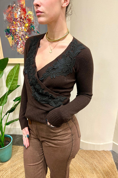 MOTEL Scaldacuore con pizzo Motel Marrone