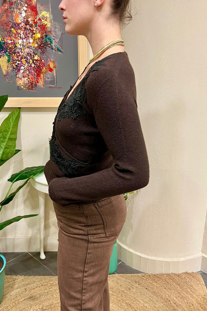 MOTEL Scaldacuore con pizzo Motel Marrone