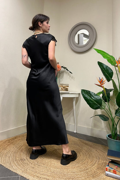 Abito satin e pizzo Motel