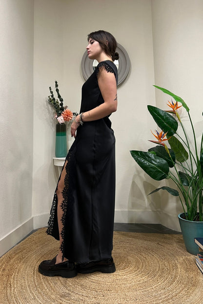 Abito satin e pizzo Motel