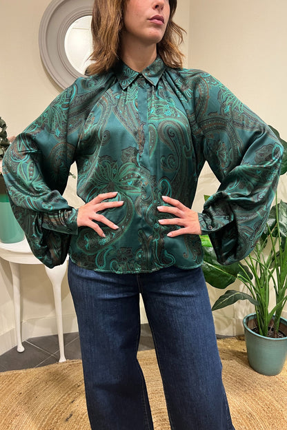 MOTEL Blusa stampata Motel Unica