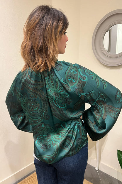 MOTEL Blusa stampata Motel Unica
