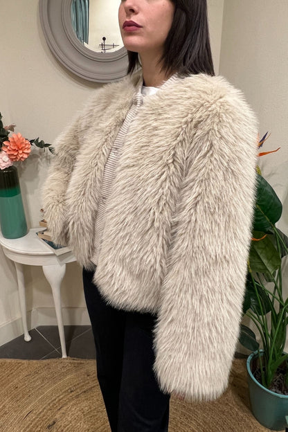 Eco pelliccia con profili Motel