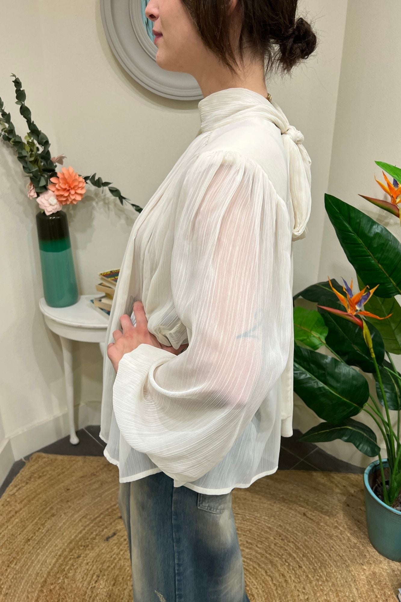 PHILIA LOFT Blusa con spalline Philia loft Panna