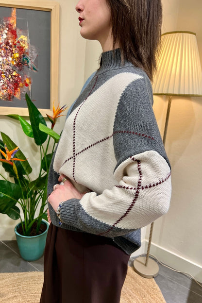 PHILIA LOFT Maglioncino a rombi Philia loft Antacitre