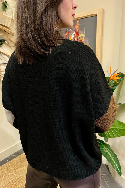 PHILIA LOFT Maglioncino a rombi Philia loft Nero