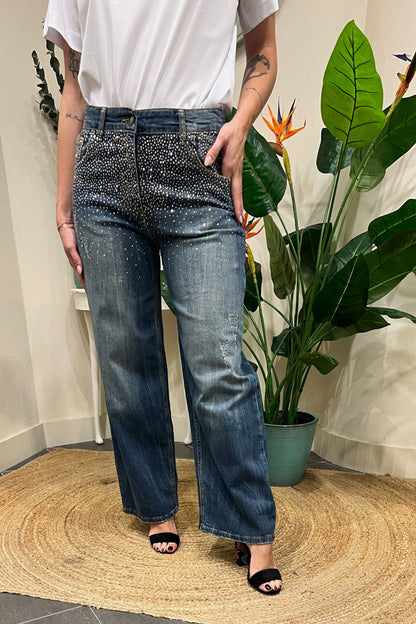 Jeans con swarosky Philia loft