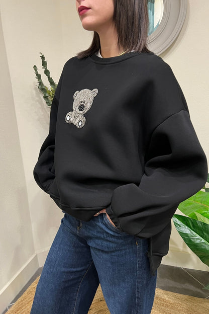 Felpa con orsetto