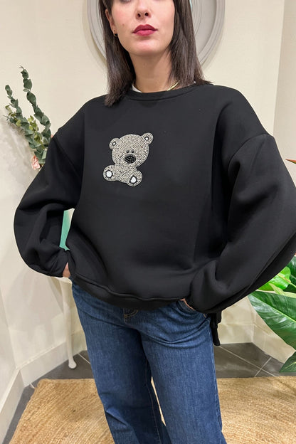 Felpa con orsetto