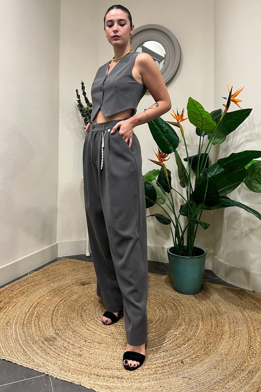 PHILIA LOFT Completo gile e pantalone Philia loft Grigio