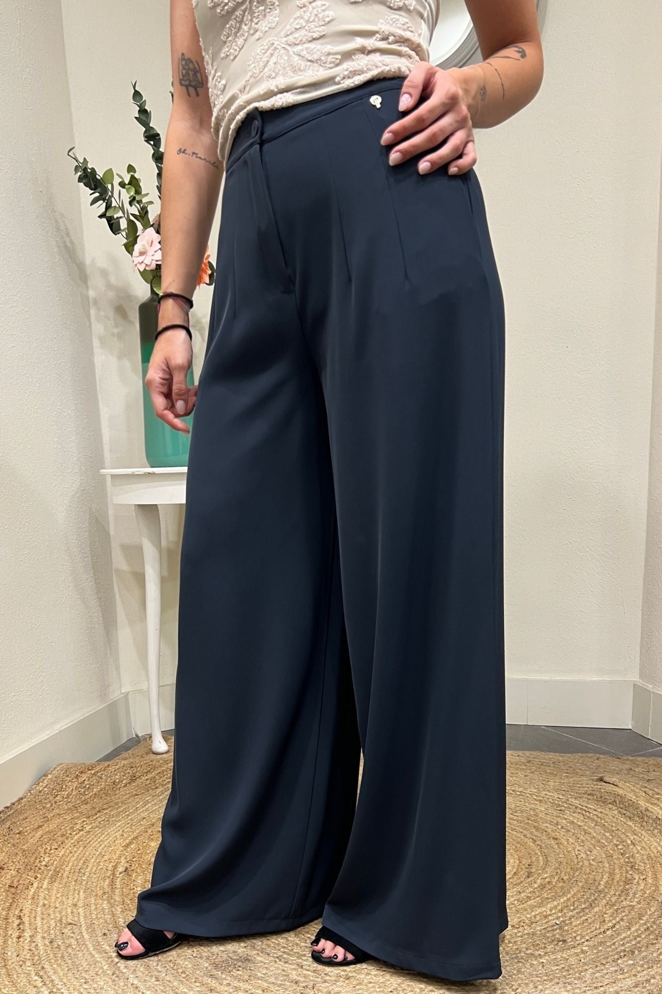 PHILIA LOFT Pantalone palazzo Philia loft Blu