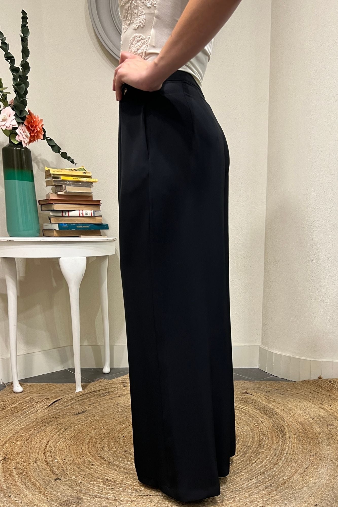PHILIA LOFT Pantalone palazzo Philia loft Nero